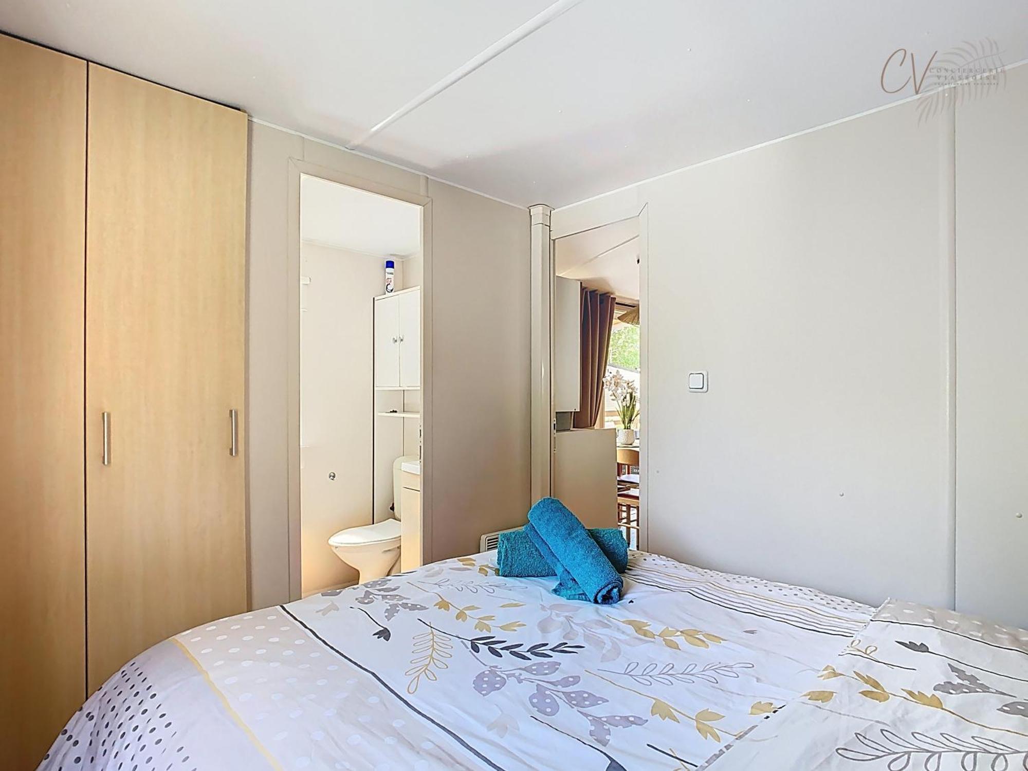 Grand Mobil Home 3Chbr 2Sdb Camping La Carabasse Vias Exterior foto