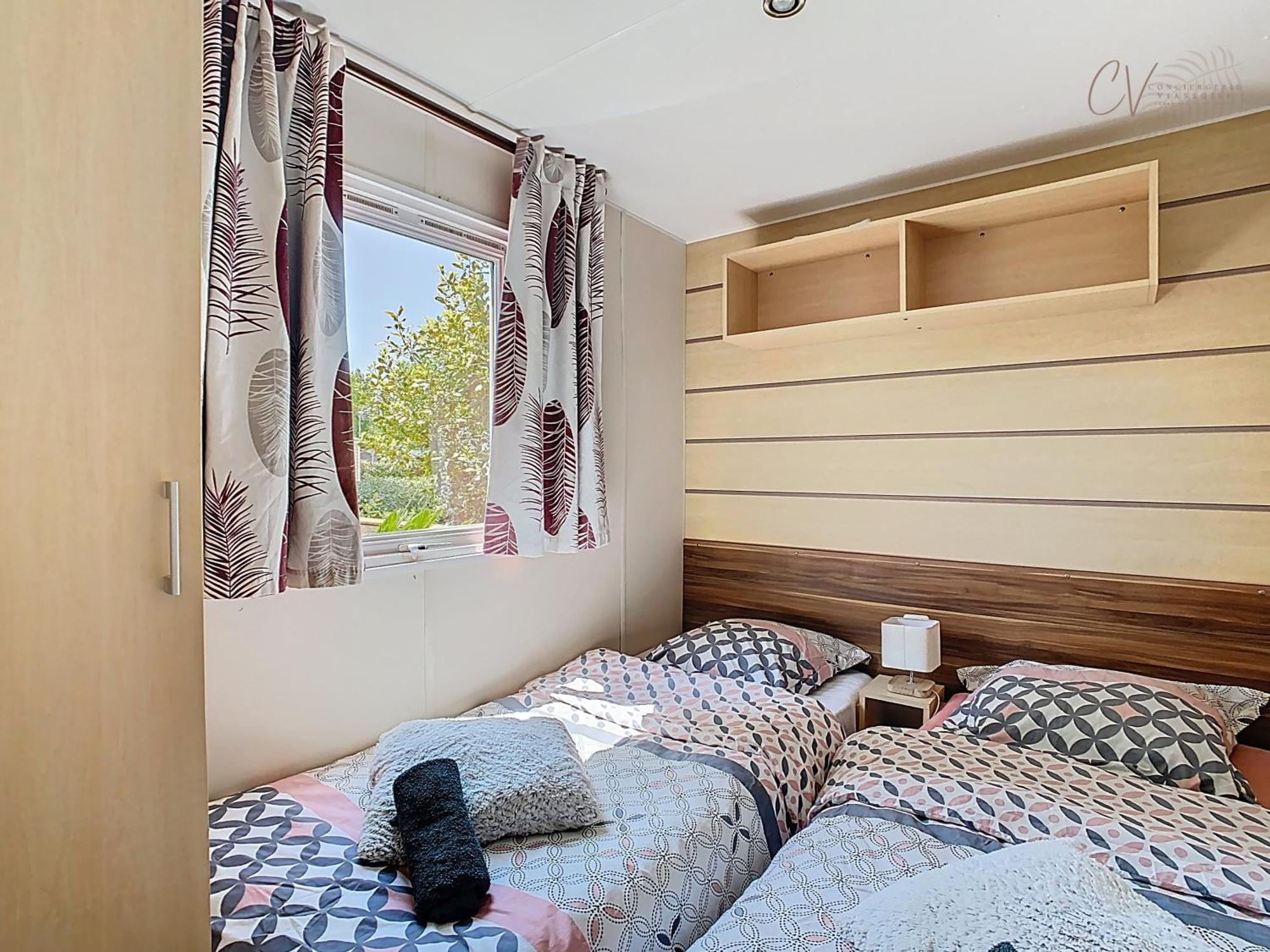 Grand Mobil Home 3Chbr 2Sdb Camping La Carabasse Vias Exterior foto