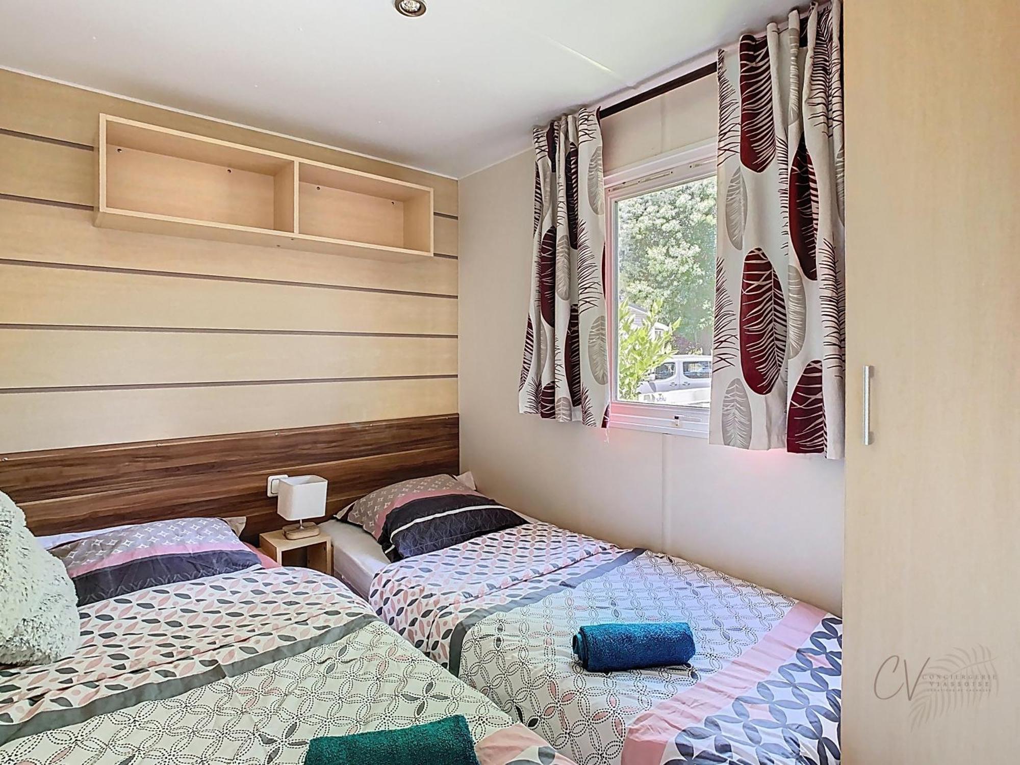 Grand Mobil Home 3Chbr 2Sdb Camping La Carabasse Vias Exterior foto